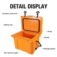 thumbnail image 4 of NIGSQJB 25QT Hard-Sided Coolers, Portable Insulated Cooler with Bottle Opener,Cup Holder,Forming Ruler, Large Capacity Outdoor Cooler for Travel,Camping,Beach,Fishing, Orange, 4 of 10