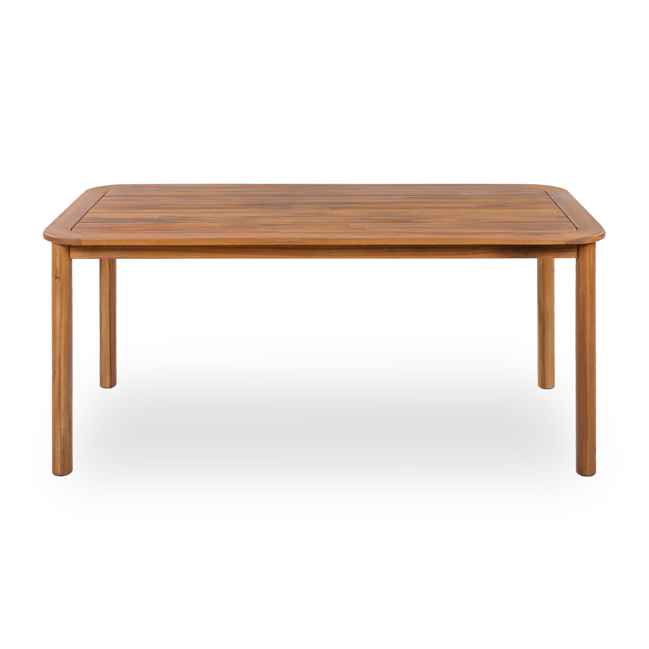Christopher Knight Home Modern 6-Person Acacia Wood Outdoor Rectangular Dining Table, Teak Finish
