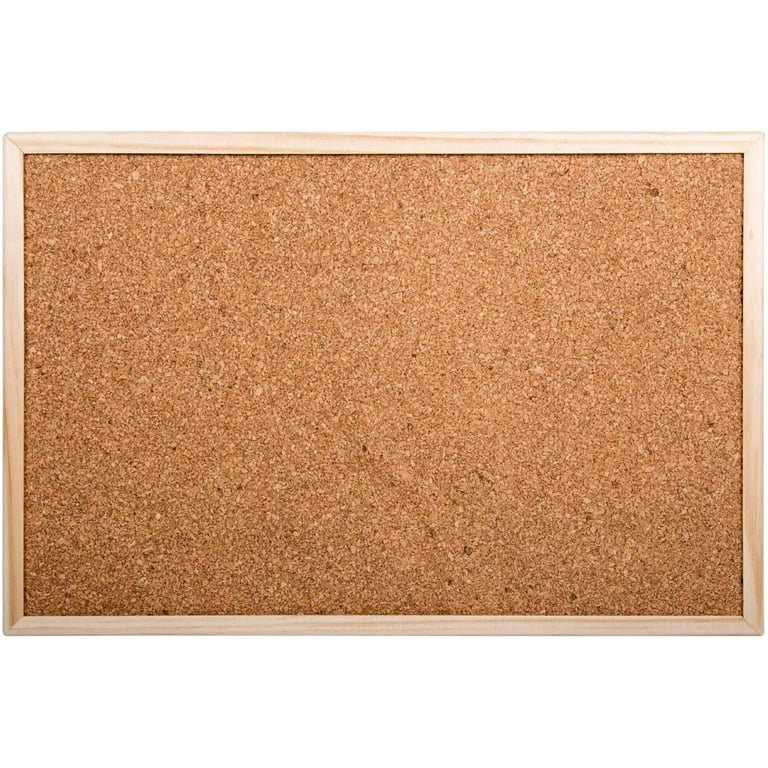 Small Cork Bulletin Board with Wooden Frame, 12 X 16 Inches
