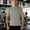 Gray, variant on Men’s Athletic Training T-Shirts, Short Sleeve Moisture Wicking Performance Round Neck Fitness Gym Tops Quick Dry Sport Workout Shirts Blue L