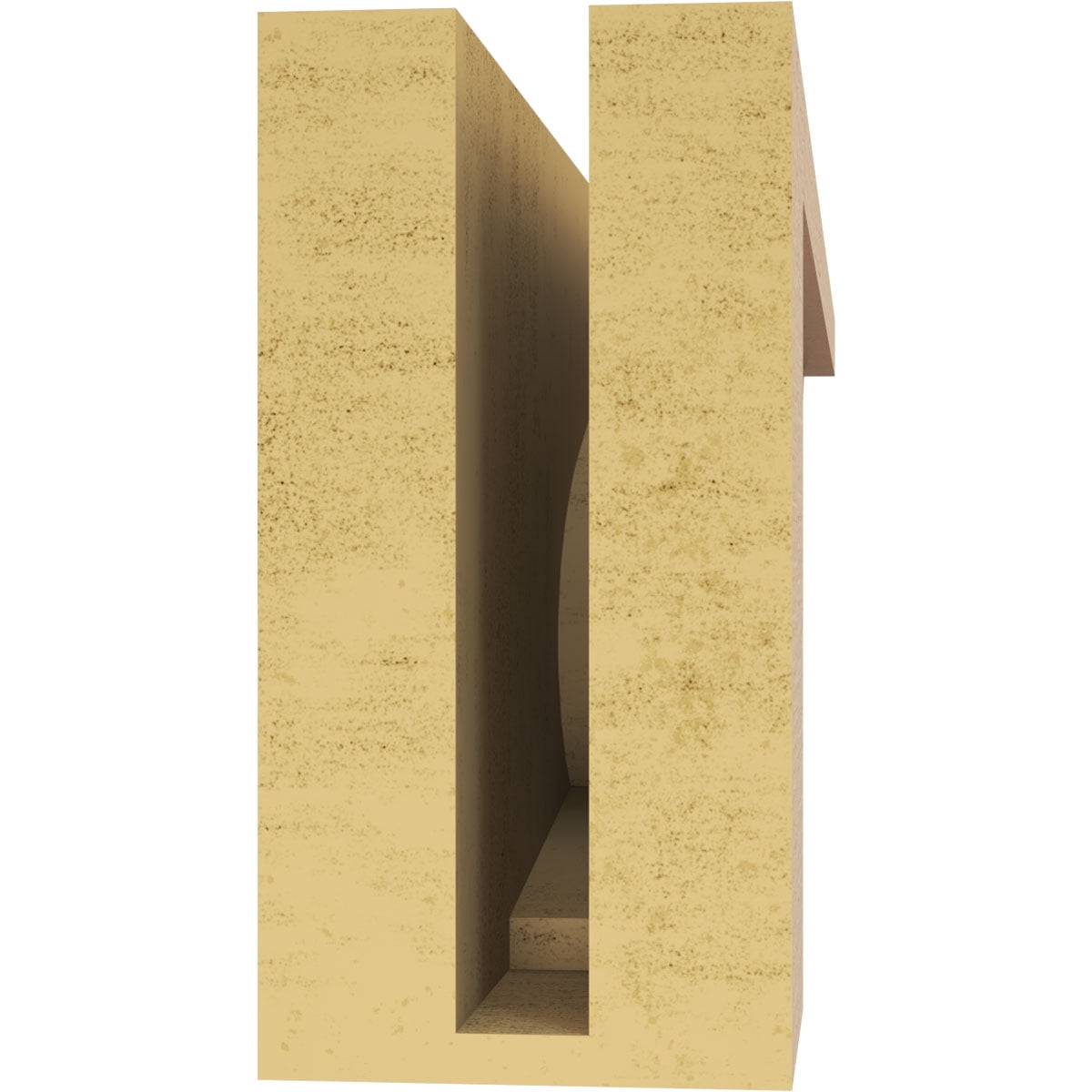 4"W x 24"D x 8"H Thin Emerson Rough Cedar Woodgrain TimberThane Corbel, Primed Tan