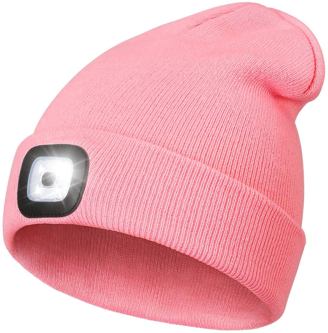 LED Beanie Hat with Light,Unisex USB 