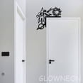 thumbnail image 2 of Glowneon Rocket Door Topper Metal Sign, Kid Room Door Corner Decor, 2 of 5