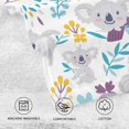 thumbnail image 3 of Coolnut Cartoon Koala Patterned Hand Towels 2 PCS, Cotton Bath Towel for Drying Face Hands Body Decorative Water Absorbent Lightweight Towels for Bathroom Ktichen Travel Gym, 16"x28", 3 of 6