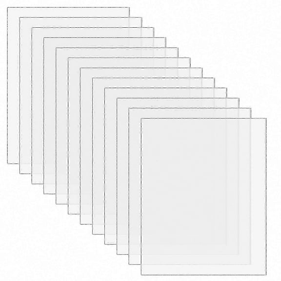 12pcs Clear Acrylic Sheets 1mm Thick for Picture Frames & Craft Projects