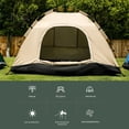 thumbnail image 7 of 2 Person Instant Camping Tent, Auto Setup Pop Up Tent for Camping/Hiking/Travel, Gold, 7 of 7