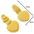 thumbnail image 3 of 2 Pairs Oven Mitts Heat Resistant, Oven Mitts Heat Insulation, Silicone Gloves Yellow YIWEI, 3 of 9