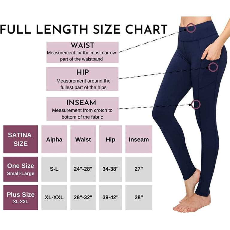 Satina High Waisted Leggings with Pockets Super Soft
