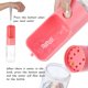 thumbnail image 3 of Botella de agua para perros para caminar, botella de agua portátil con cuenco, a prueba de fugas para perros, dispensador de agua para mascotas al aire libre, caminar, viajar, 450 ml, rosa esquí esquí Gafas de esquí, 3 of 5