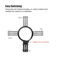 thumbnail image 3 of SUNWAYFOTO LS-85 85mm Rotating Collar DSLR Camera with Battery Grip, Tripod Mount Ring Lens Support Collar Arca Swiss Plate Mount DSLR Horizontal Vertical Switching, 3 of 9