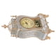 thumbnail image 4 of Reloj de mesa de plástico de estilo vintage, reloj despertador decorativo antiguo para el hogar o el hotel (blanco), 4 of 15