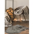 thumbnail image 2 of eCarpetGallery Sheepskin Rug for Bedroom, Fluffy Rug for Living Room, Supersoft, Bedside, Floor Mat, Sofa Seat Cover, 2' x 3', Grey, 2 of 4
