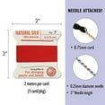 thumbnail image 5 of Griffin Silk Bead Cord Perlseide – Red Color – Size 7 (0.75mm) – 2 Meters per Card – Stainless Steel Needle Attached – for Knotting Pearls, Gemstones, Crystals and Beads, 5 of 5