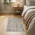 thumbnail image 3 of ODIKA 2'x3' Brown Geometric Abstract Design Washable Accent Rug Modern Granite Taupe Pattern Pet Friendly, Bedside Mat for Bedroom, Nursery, RV, 3 of 7