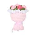 thumbnail image 3 of Ramo de flores de punto, regalo para el Día de la Madre de hija e hijo, completado para oficina en casa. Rosa, 3 of 9
