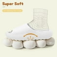 thumbnail image 3 of Kids Cloud Slides Slippers For Girls Boys,Pillow House Slippers Non-Slip Super Soft Quick Drying Shower Cushioned Slides Bathroom Thick Sole Sandals Indoor Outdoor Slippers, 3 of 7