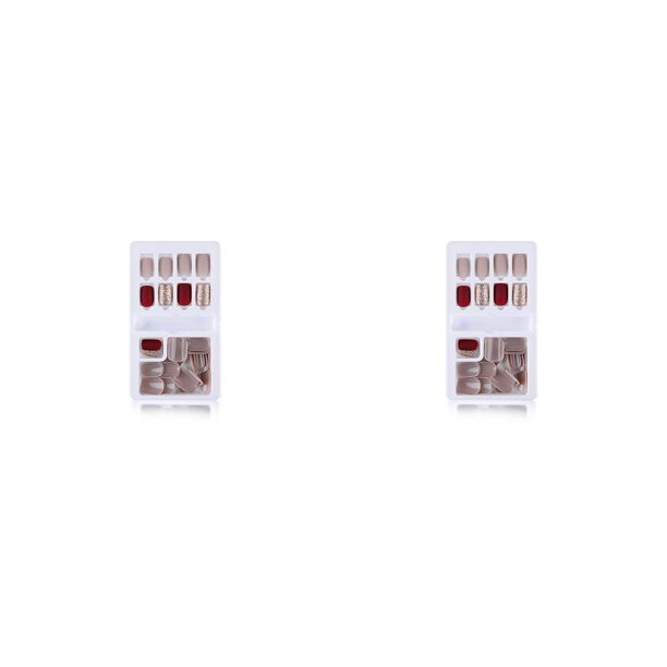 Seitruly Juego de pegamento en las uñas Tipo8 F635 2Conjunto