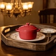 thumbnail image 4 of Ohmyroo Mini Ceramic Casserole Dish With Lid For Individual Portions, 4 of 7
