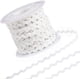 thumbnail image 1 of 1 rollo de 25 yardas de cinta de adorno RIC blanca, 3 mm (0,12 pulgadas), cinta ondulada para coser flecos, adorno para tela tejida, 1 of 9