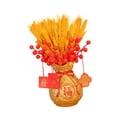 thumbnail image 1 of Adorno decorativo con forma de jarrón con forma de cuenco del tesoro del Feng Shui para Año Nuevo chino, diseño floral creativo Estilo C, 1 of 9