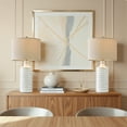 thumbnail image 3 of Oneach Ceramic Table Lamps for Living Room 24.75" Modern Farmhouse Bedside Nightstand Lamp Set of 2 for Bedroom, 3 of 13