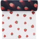 thumbnail image 1 of Rollo de tela de tul de 7,8" x 9,8 yardas (29,5 pies) con decoración de fresas brillantes, tela de red de organza negra con purpurina, 1 of 6