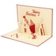 thumbnail image 2 of Tarjeta de felicitación Sincero Papel decorativo castillo navideño tridimensional Con sobre, 2 of 10