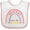White and Pink, variant on Inktastic Handpicked for Earth by My Great Aunt in Heaven Rainbow Boys or Girls Baby Bib