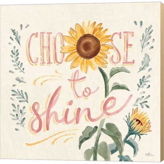 Great Art Now Sunflower Season VII Bright by Janelle Penner, Canvas Wall Art, 12W x 12H