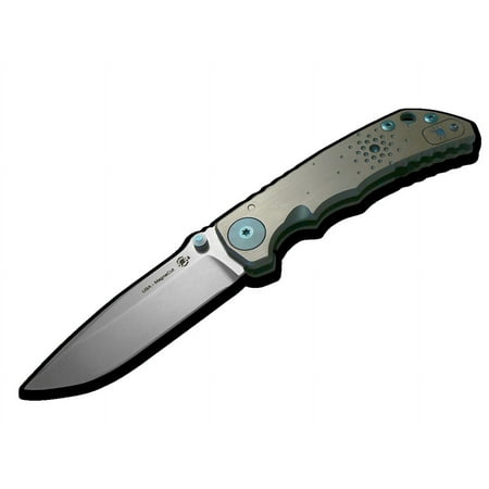 SPARTAN BLADES Harsey Folder Dot Matrix Titanium & CPM MagnaCut Stainless Steel Pocket Knife