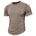 thumbnail image 3 of XuJwPNcy T Shirt for Men Short Sleeve Crew Neck Slim T-Shirt Casual Summer Tshirt Classic Solid Color Basic Tee Shirt, 3 of 6