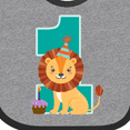 thumbnail image 4 of Inktastic First Birthday Boy Lion 1 Year Old Boys or Girls Baby Bib, 4 of 4