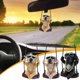 thumbnail image 1 of Adorno de retrovisor de coche de perrito de resina - Colgante de perro carlino con cabeza móvil para decorar el coche, 3,15 pulgadas, 1 of 6
