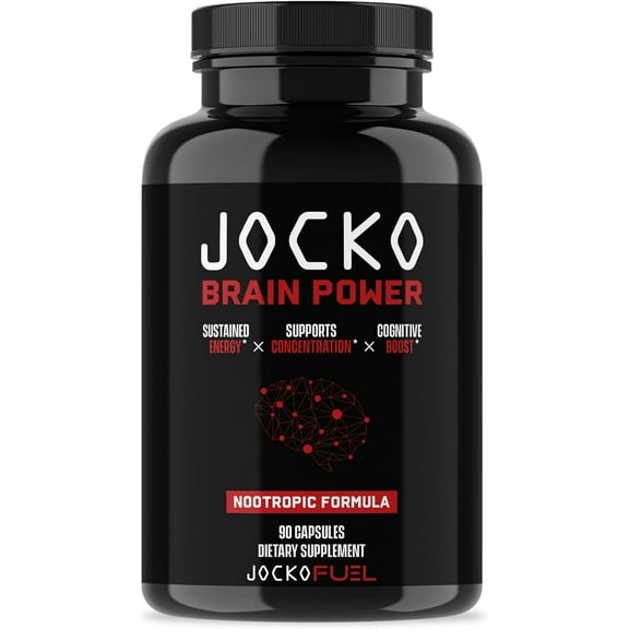 Jocko Fuel Brain Power Brain Supplements for Memory & Focus, Nootropic Supplement, 30 Servings