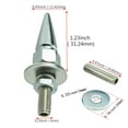 thumbnail image 2 of Car License Plate Screws - Spike Shape Fasteners, 4Pcs Anti-Theft Kit, Fit Most Vehicles (Silver), 2 of 11