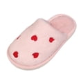 thumbnail image 2 of Fuzzy House Slippers for Women Plush Fashion Casual Cute Indoor Comfortable Cozy Soft Slippers Warm Winter Printed Home Flat Slippers, 2 of 6