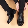 thumbnail image 2 of Men's Cowhide Leather Casual Thick-Sole Business Shoes, 2 of 6