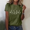thumbnail image 4 of adviicd Hauts à Manches Courtes pour Femmes T-Shirt Graphique d'Été Mignon Manches Courtes Décontracté Ample Hauts pour Femmes AG,m, 4 of 5