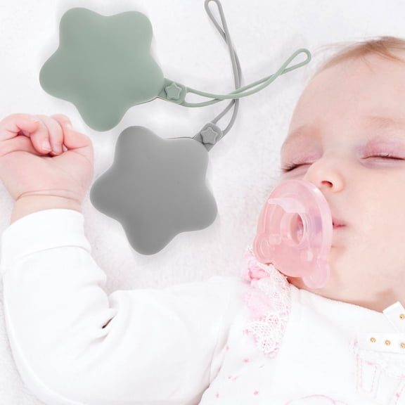 WRITWAA Silicone Storage Box Portable for Pacifiers, Small Items, Baby Accessories, Travel Organizer, Assorted Colors