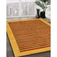 thumbnail image 2 of Ahgly Company Indoor Round Abstract Dark Orange Oriental Area Rugs, 7' Round, 2 of 6