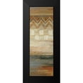 thumbnail image 2 of Studio Nova 7x14 Black Modern Framed Museum Art Print Titled - Siena Geometric Panel II, 2 of 5