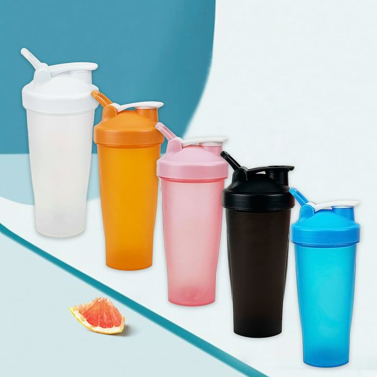 Workout Supplement Protein Shaker Bottle with Loop Mixer and Mixer Cups for  GYM