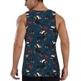 thumbnail image 3 of Xecao Christmas Dachshund Men's Tank Top Workout Quick Dry Sleeveless Gym Jogging Muscle Shirts Summer Swim Beach Tops, 3 of 9