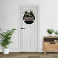 thumbnail image 2 of Eveokoki No Soliciting: Please Do Not Knock Or Ring Doorbell Front Door Sign Wreaths Hanging Wooden Plaque Decoration Round Rustic Wood Farmhouse Porch Decor for Home Front Door Decor, 11 x 11 Inch, 2 of 4
