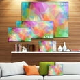 thumbnail image 3 of Motif Polygonal Mosaïque Multicolore - Tableau Abstrait sur Toile, 3 of 3