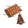 thumbnail image 7 of Mosey Dessert Mold Food Grade BPA Free Non-stick Heat-Resistant Christmas Tree Themed Mousse Chocolate Baking Mold, 7 of 7