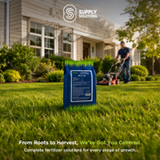 Supply Solutions 25-7-12 Lawn and Turf Fertilizer 15% Slow Release Nitrogen - Supply Nutrients for Lawn Grass and Garden Plants for Greener Look (25lbs)