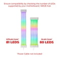 thumbnail image 2 of Kit de cubiertas de cable de extensión para fuente de alimentación TECWARE Flex RGB con tira LED, 2 of 8