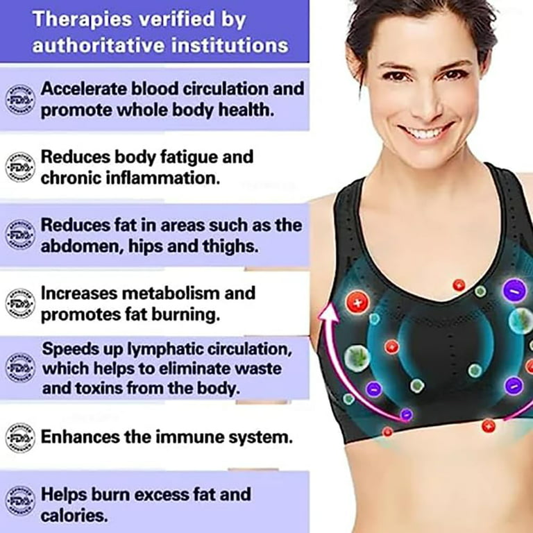 Ion Lifting & Lymphvity Detoxification Bra,Health Lymphvity Detoxification  Bra - Tourmaline Shaping & Powerful Lifting Bra,Sports Bras for Women