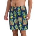 thumbnail image 2 of Balery Colorful Pineapples Traje de Baño Estilo Hawaiano para Hombre, Shorts de Secado Rápido con Bolsillos-XX-Large, 2 of 6